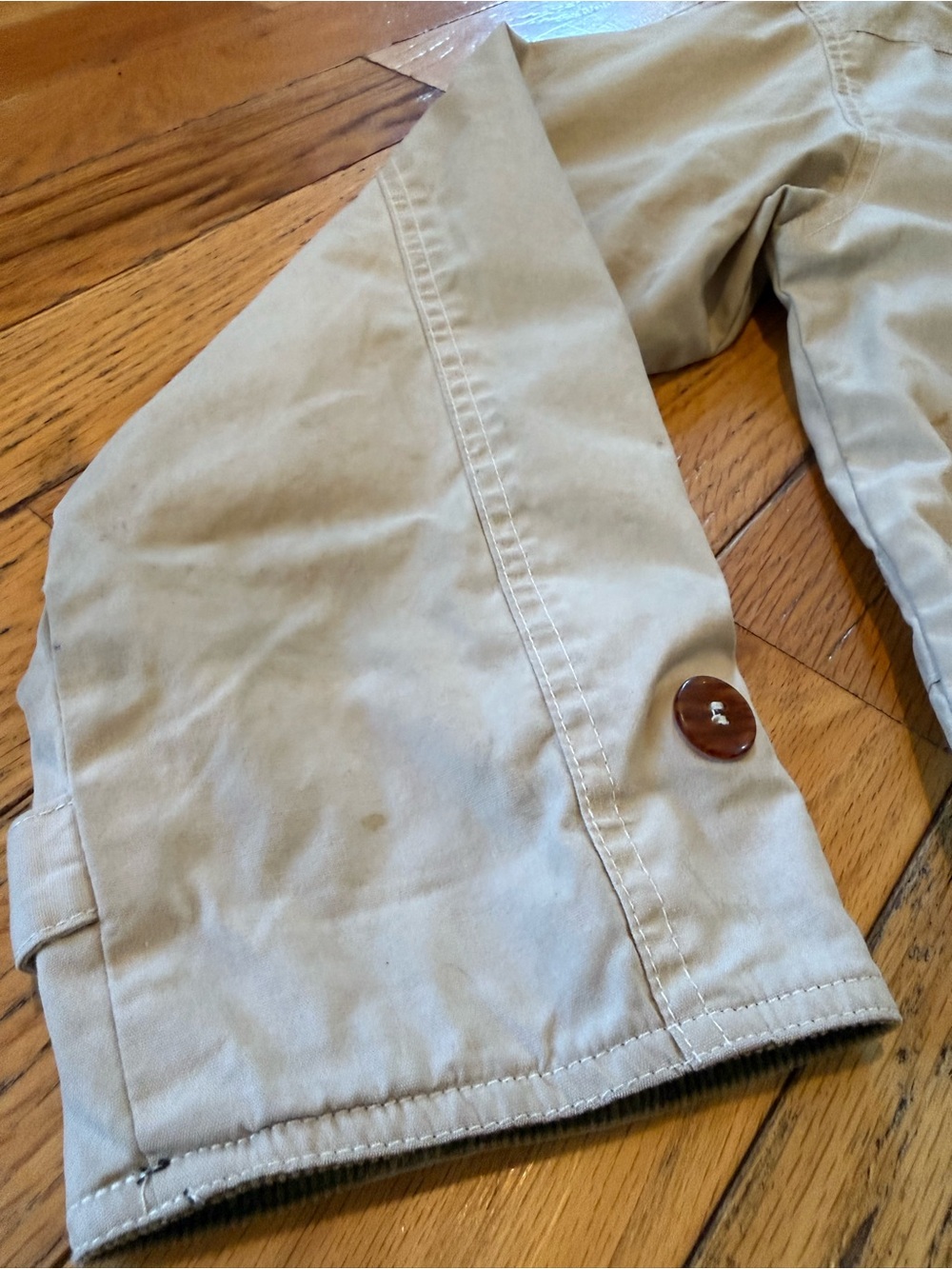 Vtg J. Crew Oarsman Corduroy Collar Barn Jacket Chore Coat Field Men’s Sz M Tan - Picture 13 of 16